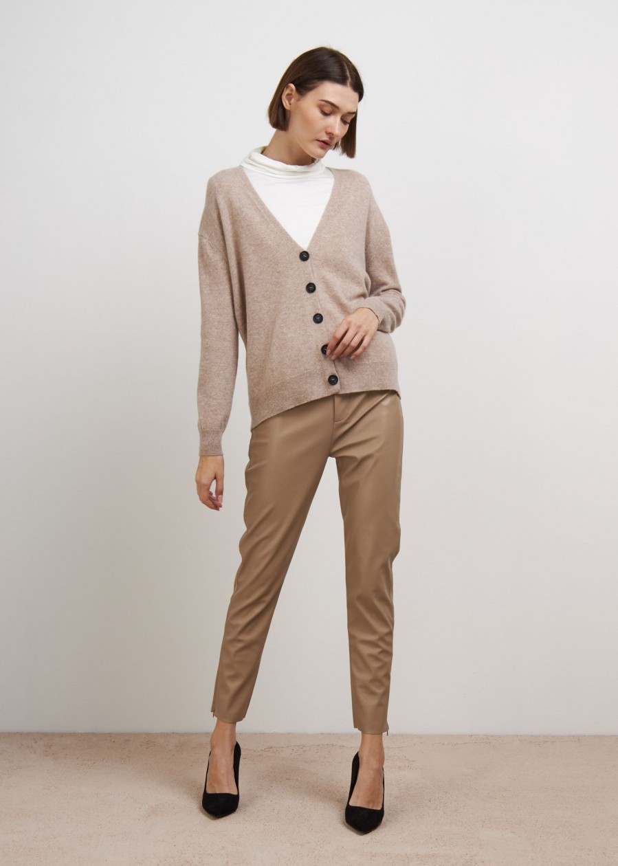 Donna Conbipel Maglieria | Cardigan In Puro Cashmere Cammello