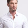 Uomo Conbipel Camicie | Camicia Slim Fit Bianco