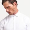 Uomo Conbipel Camicie | Camicia No Stiro Slim Fit Bianco