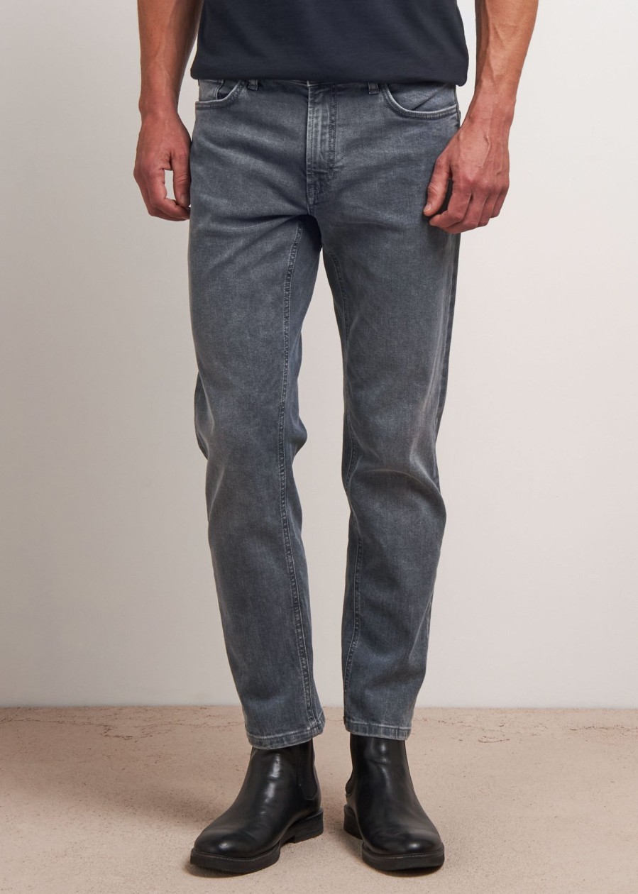 Uomo Conbipel Jeans | Denim Relaxed Fit Grigio Medio