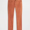 Uomo Conbipel Pantaloni | Pantaloni Slim In Velluto Arancio