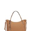 Donna Conbipel Borse | Shopper Micro Plisse' Beige