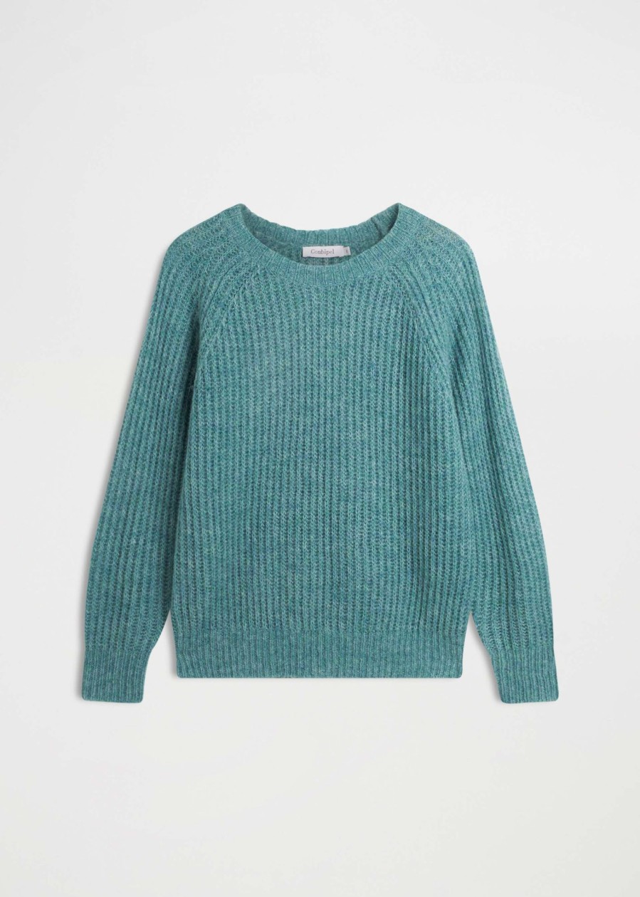 Donna Conbipel Maglieria | Pullover In Lana Mohair Turchese