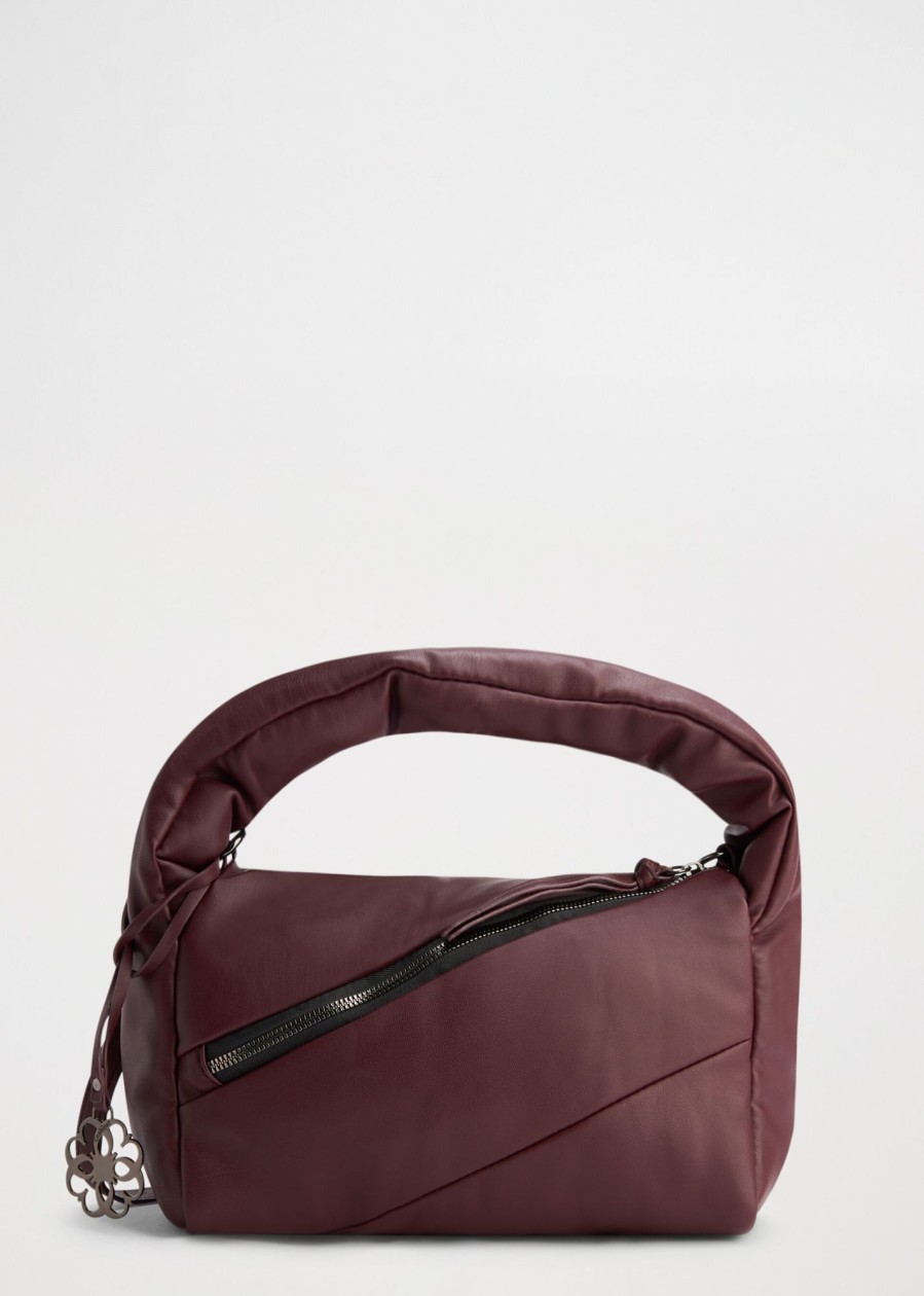 Donna Conbipel Borse | Hobo Piccola Con Tagli Rosso Scuro