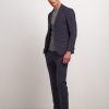 Uomo Conbipel Abiti E Completi | Completo Slim Fit Blu Scuro