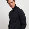 Uomo Conbipel Maglieria | Pullover Dolcevita Nero