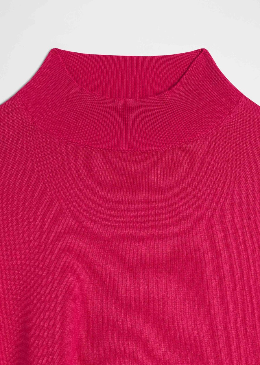 Donna Conbipel Maglieria | Pullover A Lupetto Fucsia Chiaro