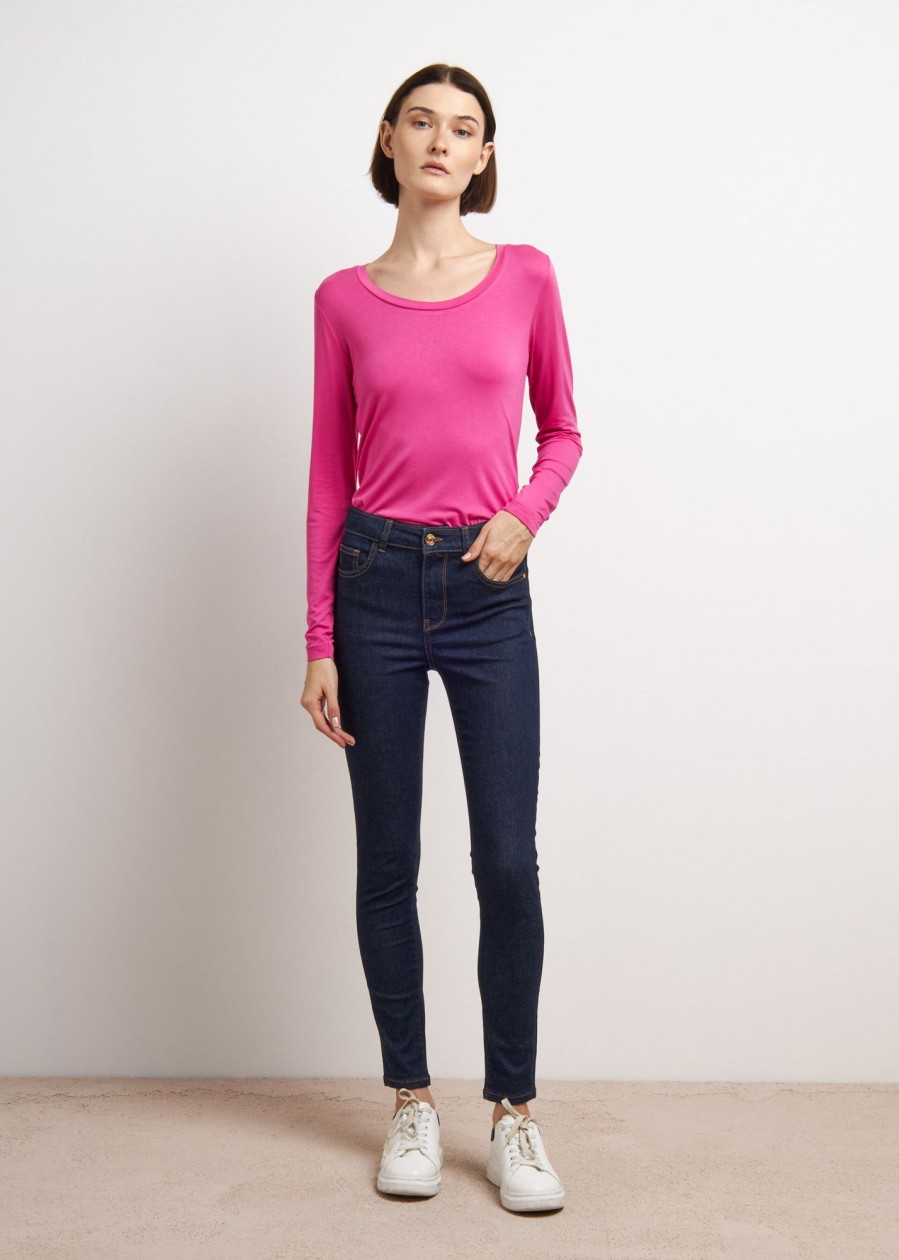 Donna Conbipel Jeans | Denim Ultra Skinny Blu Scuro