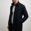 Uomo Conbipel Cappotti | Cappotto Monopetto Blu Scuro