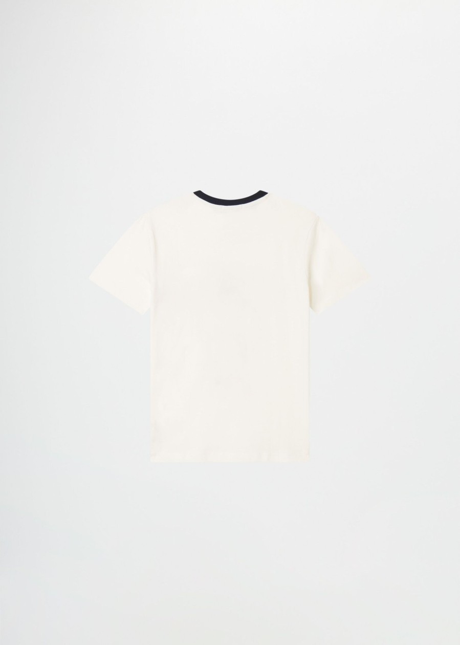 Bambino Conbipel | T-Shirt Stampata Bianco Lana