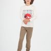 Bambino Conbipel | Chino In Gabardina Tortora