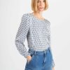 Donna Conbipel Camicie | Blusa Stampata Bianco