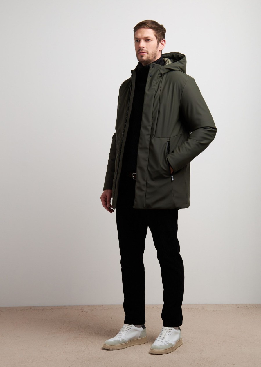 Uomo Conbipel Giubbotti | Parka Softshell Verde Militare