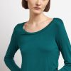 Donna Conbipel T-Shirt E Top | T-Shirt Basic Verde Scuro