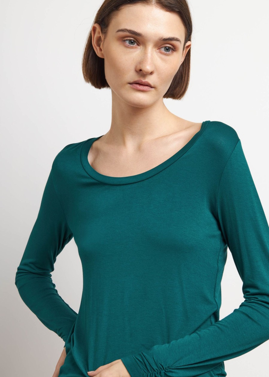 Donna Conbipel T-Shirt E Top | T-Shirt Basic Verde Scuro