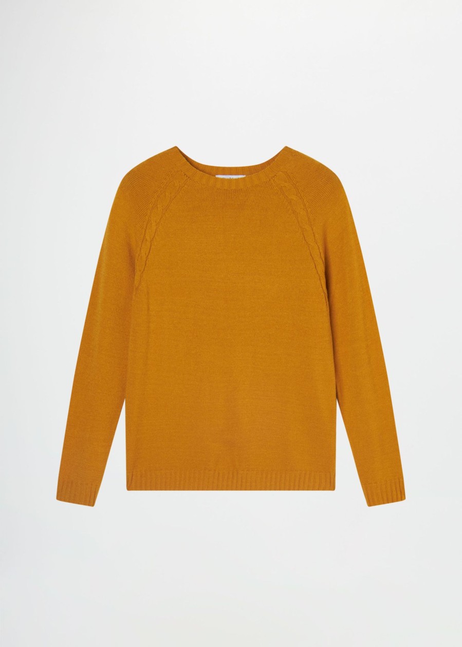 Donna Conbipel Maglieria | Pullover Maniche Raglan Mustard