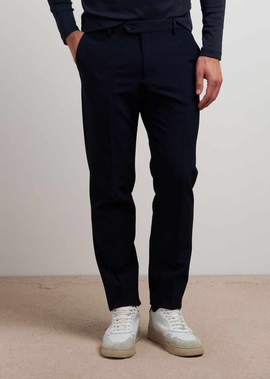 Uomo Conbipel Pantaloni | Pantaloni Tecnici Slim Blu Scuro