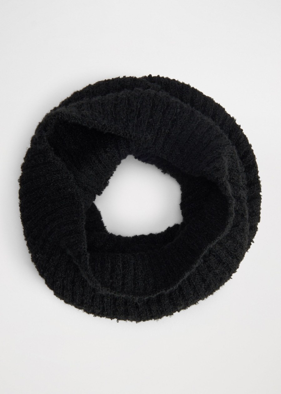 Donna Conbipel Accessori E Pelletteria | Collo Effetto Boucle Nero