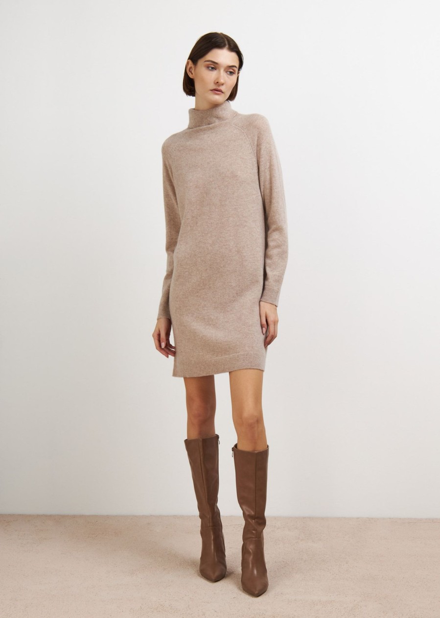 Donna Conbipel Vestiti | Abito In Puro Cashmere Cammello