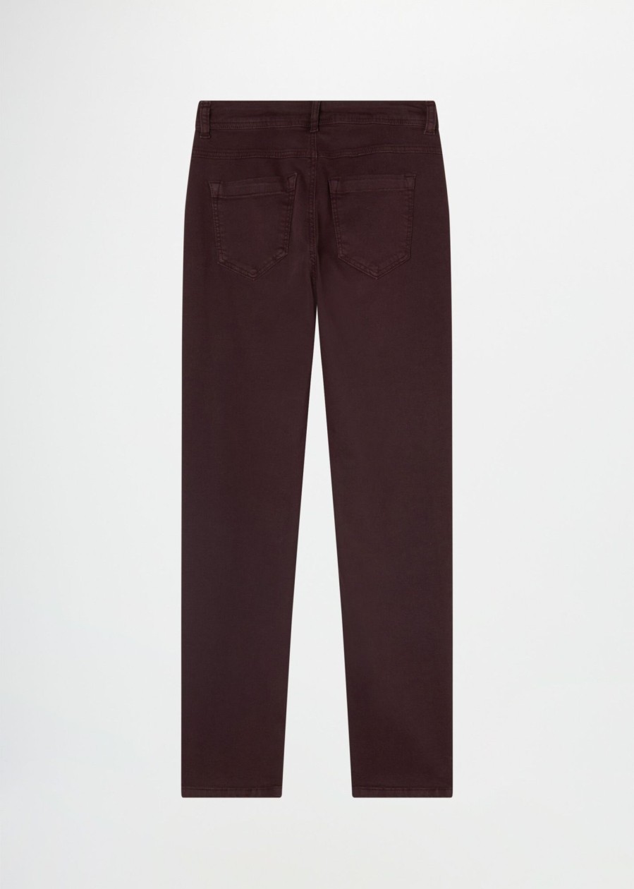 Donna Conbipel Pantaloni | Pantaloni Stretch Melanzana