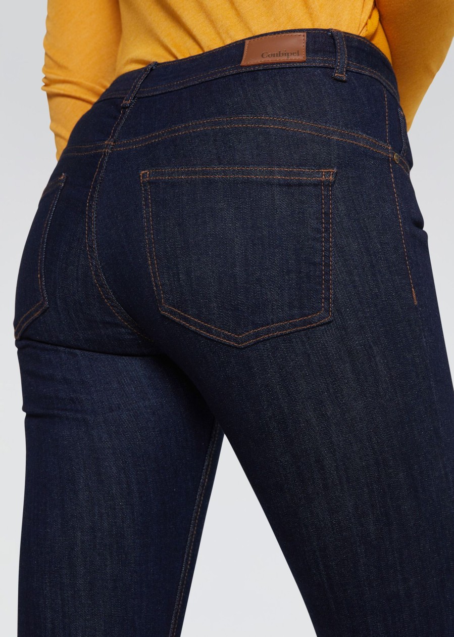 Donna Conbipel Jeans | Jeans A Sigaretta Blu Scuro