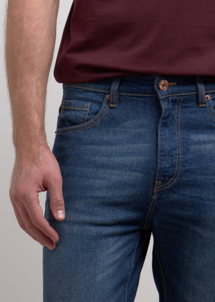 Uomo Conbipel Jeans | Denim Carrot Fit Blu