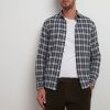 Uomo Conbipel Camicie | Camicia In Flanella Grigio Medio