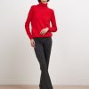 Donna Conbipel Maglieria | Dolcevita In Cashmere Rosso Chiaro