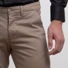 Uomo Conbipel Pantaloni | Pantaloni In Raso Sabbia