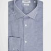 Uomo Conbipel Camicie | Camicia No Stiro Slim Fit Blu