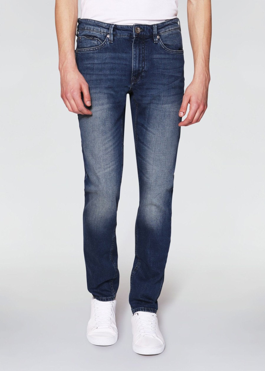 Uomo Conbipel Jeans | Jeans Slim Fit Vita Bassa Blu