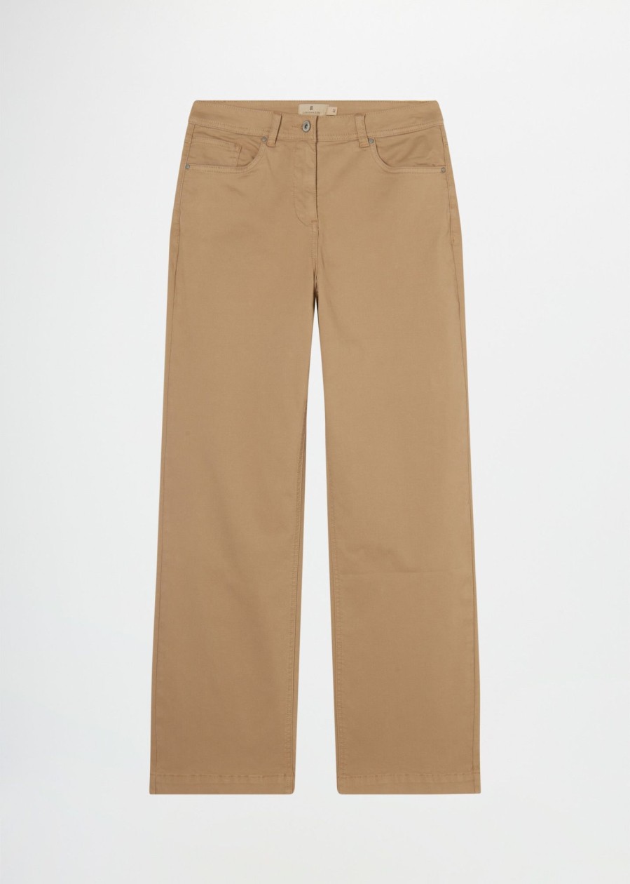 Donna Conbipel Pantaloni | Pantaloni In Gabardine Beige