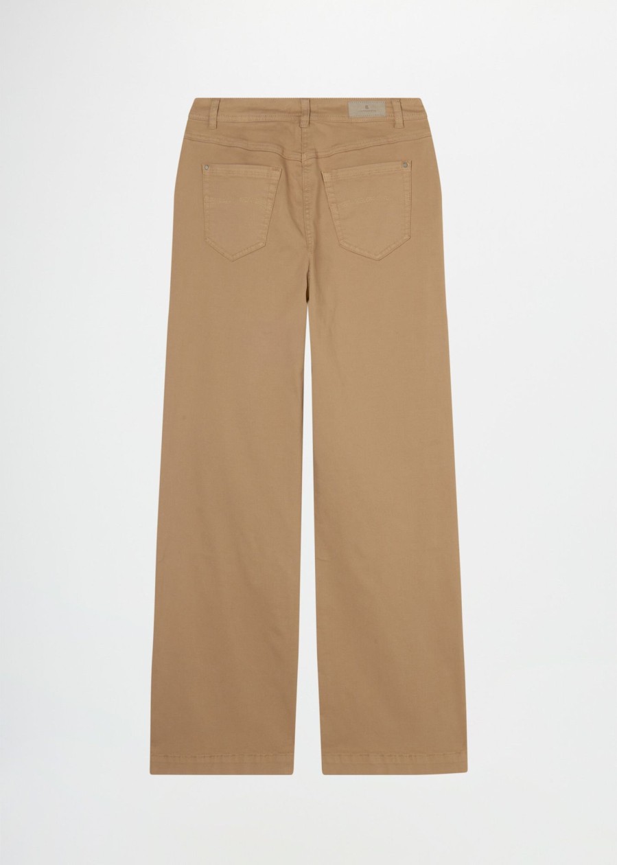 Donna Conbipel Pantaloni | Pantaloni In Gabardine Beige