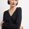 Donna Conbipel Maglieria | Pullover Scollatura A V Nero