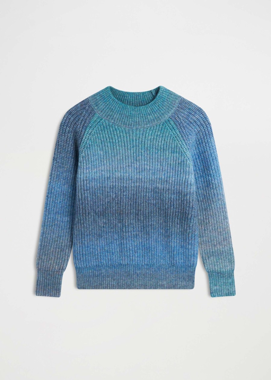 Donna Conbipel Maglieria | Pullover In Lana Blu Chiaro