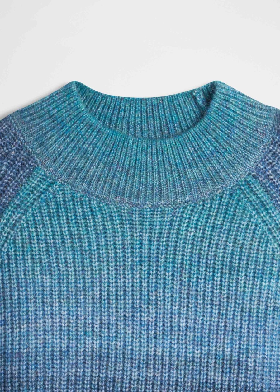 Donna Conbipel Maglieria | Pullover In Lana Blu Chiaro