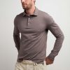 Uomo Conbipel T-Shirt E Polo | Polo Camicia Supima Tortora