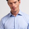 Uomo Conbipel Camicie | Camicia Twill Regular Fit Azzurro