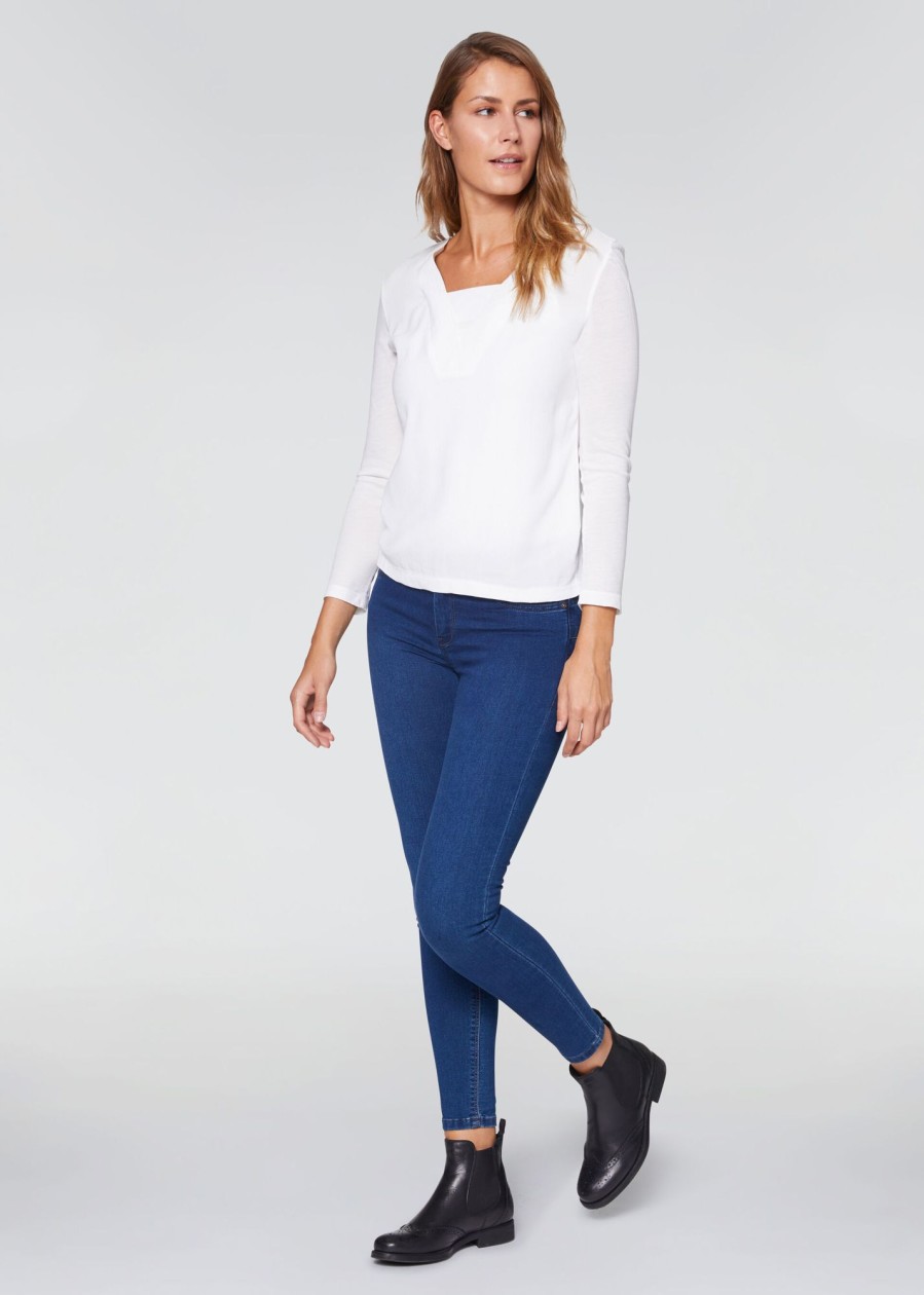 Donna Conbipel Jeans | Jeans Bottom Up Blu