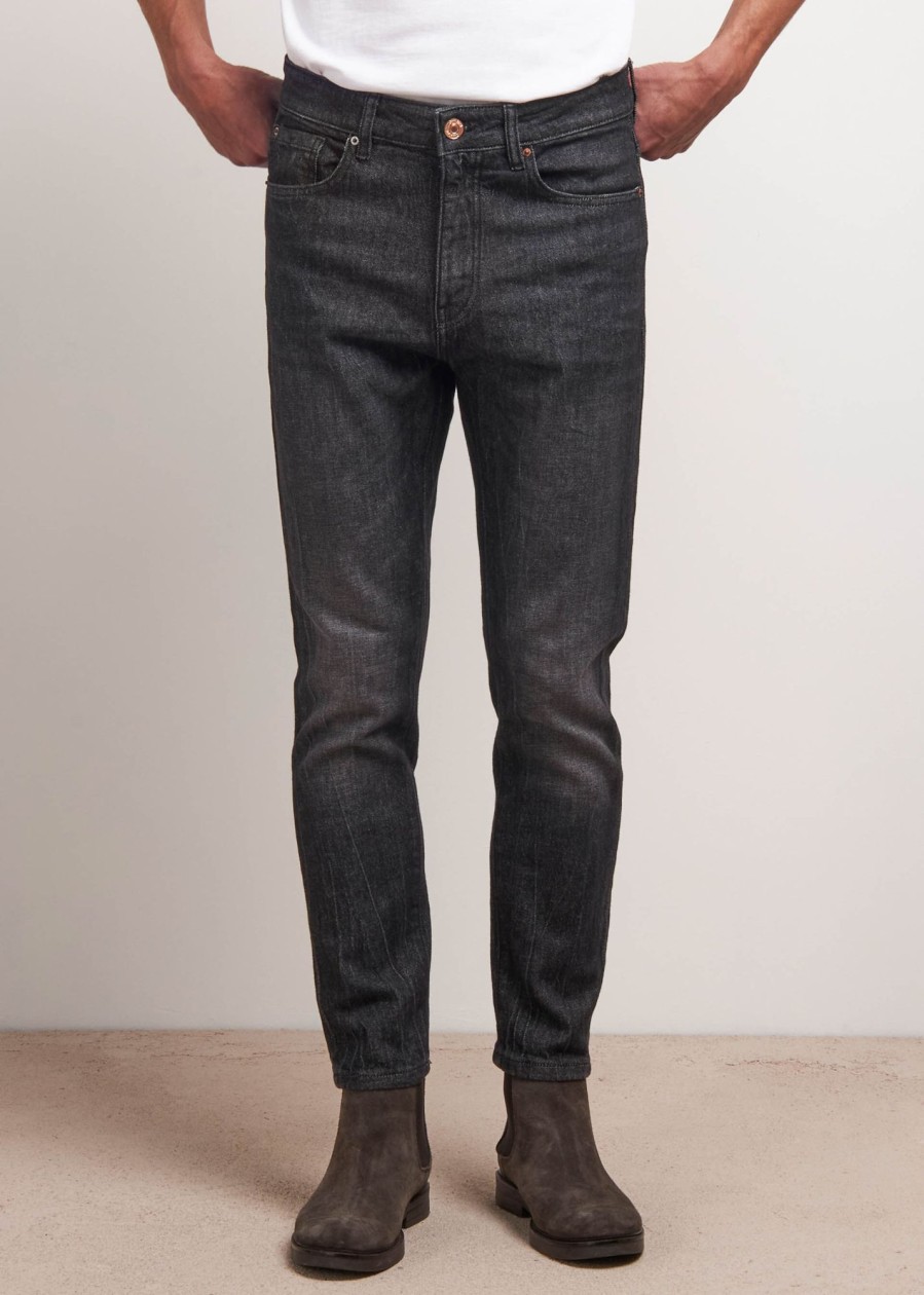 Uomo Conbipel Jeans | Denim Carrot Fit Nero