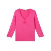 Donna Conbipel T-Shirt E Top | T-Shirt Con Arriccio Fucsia Chiaro