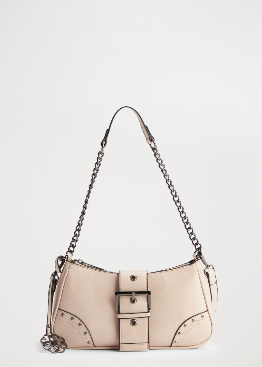 Donna Conbipel Borse | Borsa Con Borchie Beige