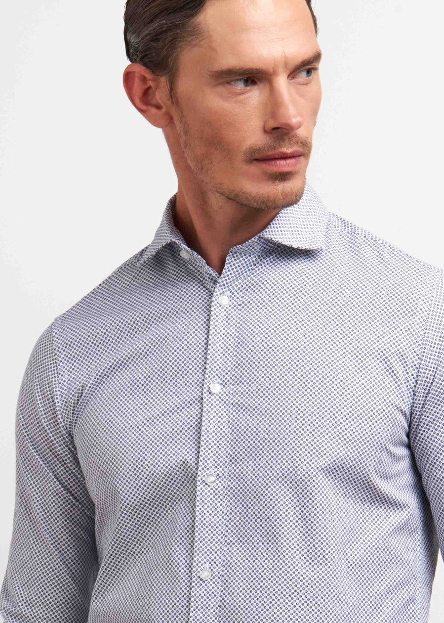 Uomo Conbipel Camicie | Camicia Slim Fit Blu