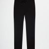 Donna Conbipel Pantaloni | Jogger In Punto Stoffa Nero