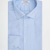 Uomo Conbipel Camicie | Camicia No Stiro Slim Fit Azzurro