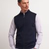 Uomo Conbipel Maglieria | Gilet Full Zip Blu Scuro