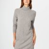 Donna Conbipel Vestiti | Abito In Puro Cashmere Grigio Medio Melange