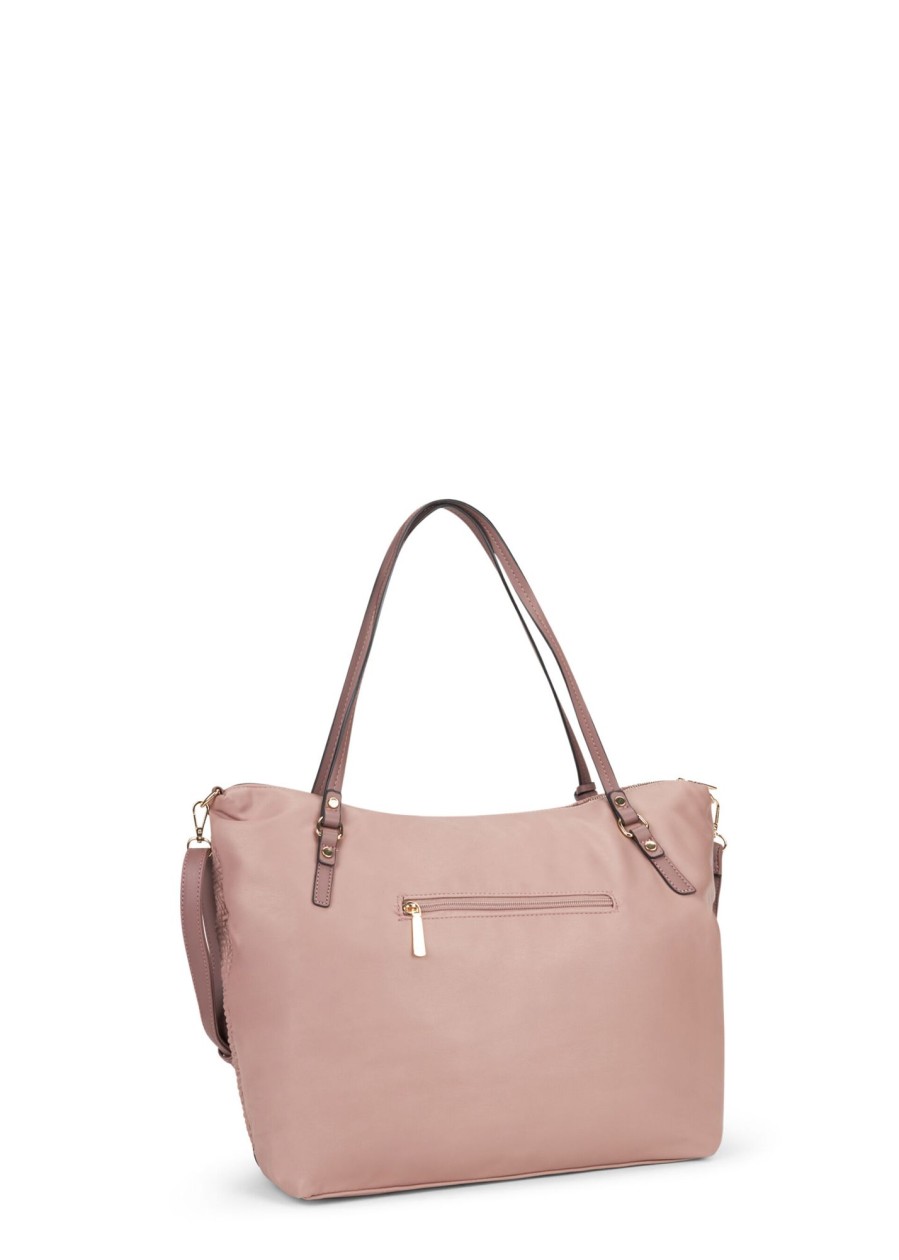 Donna Conbipel Borse | Shopper Micro Plisse' Rosa Scuro