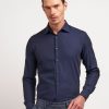 Uomo Conbipel Camicie | Camicia Slim Fit Blu Scuro