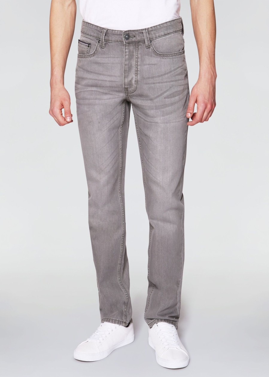 Uomo Conbipel Jeans | Jeans Straight Fit Grigio Chiaro